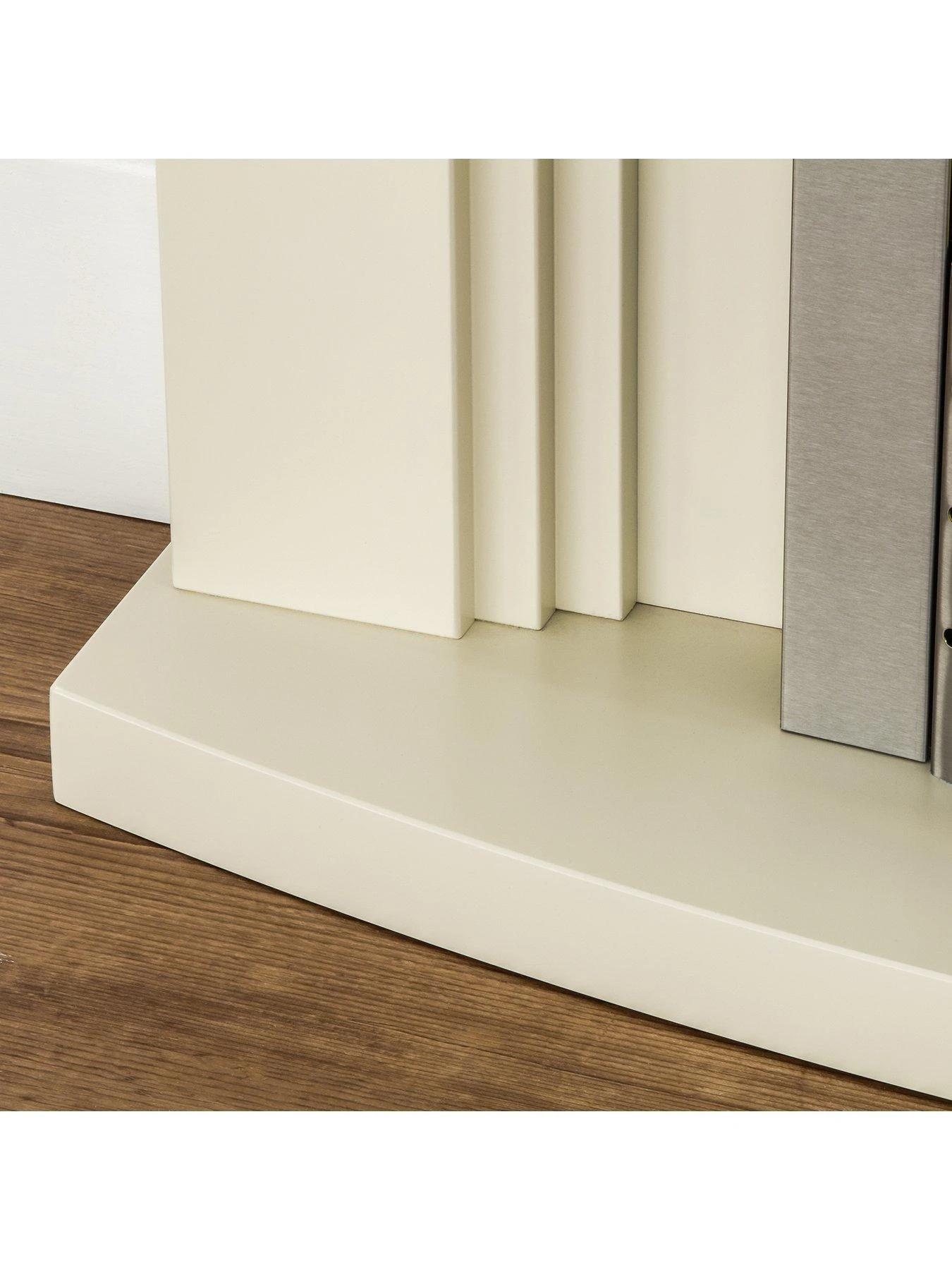 Adam Fires & Fireplaces Truro Electric Fireplace Suite With Brushed Steel Inset Fire - Image 3