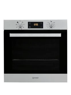 Indesit Aria IFW6340IXUK Built-In, Fan-Assisted, Single Electric Oven - Stainless Steel