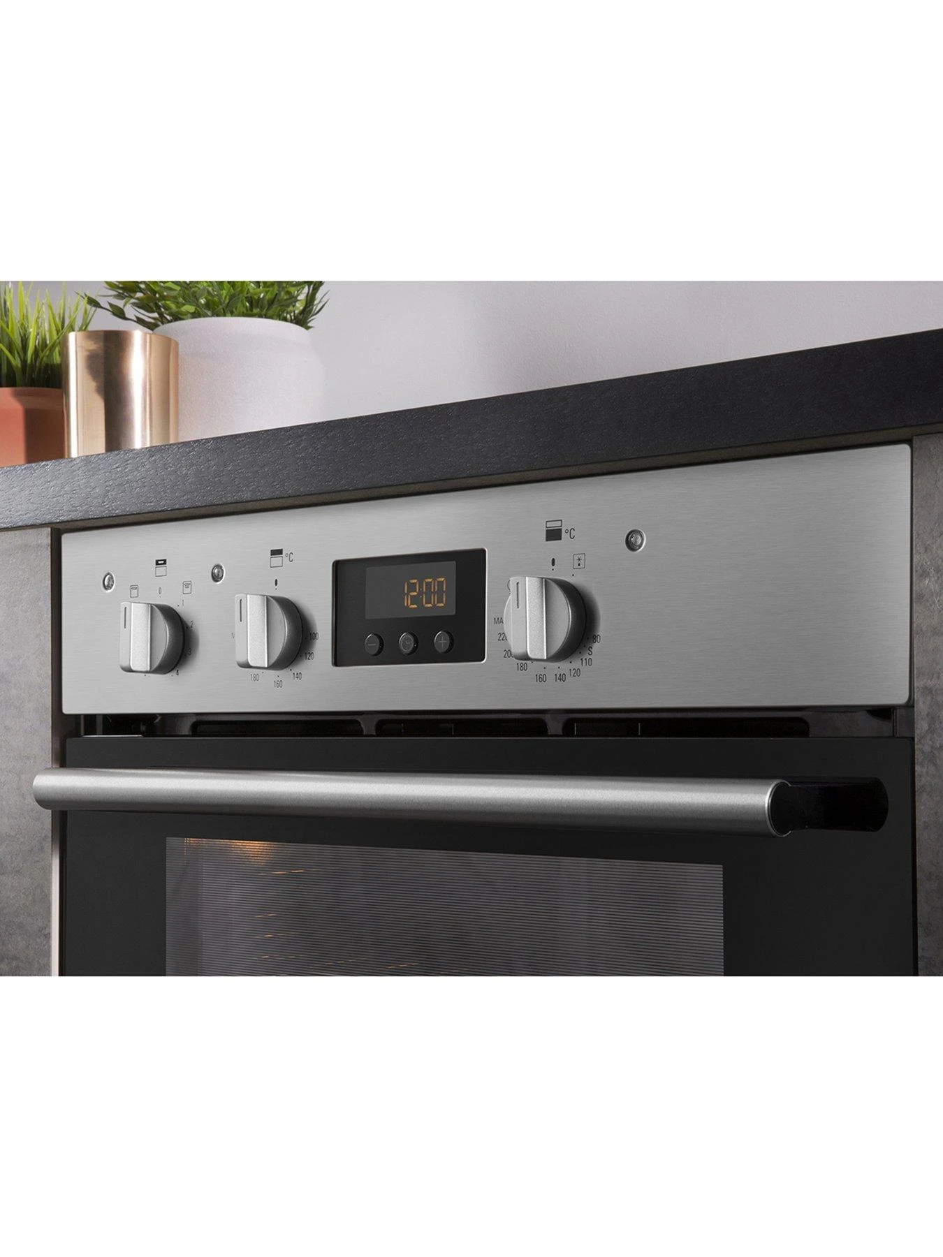 Hotpoint Class 2 DU2540IX 60cm Built-Under Double Electric Oven - Stainless Steel - Image 5