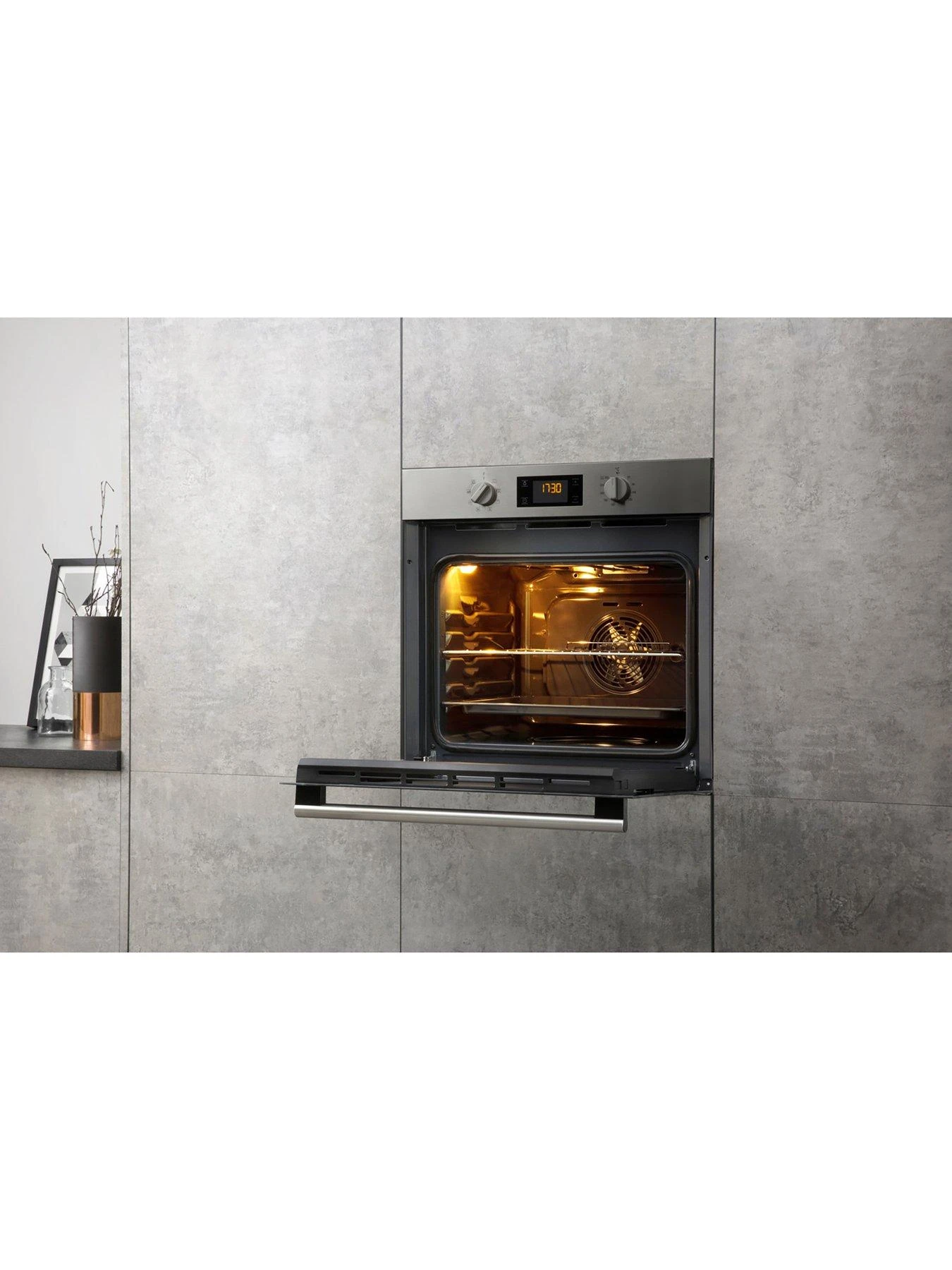 Hotpoint Class 2 SA2540HIX 60cm Built-In Electric Single Oven - Stainless Steel - Image 4