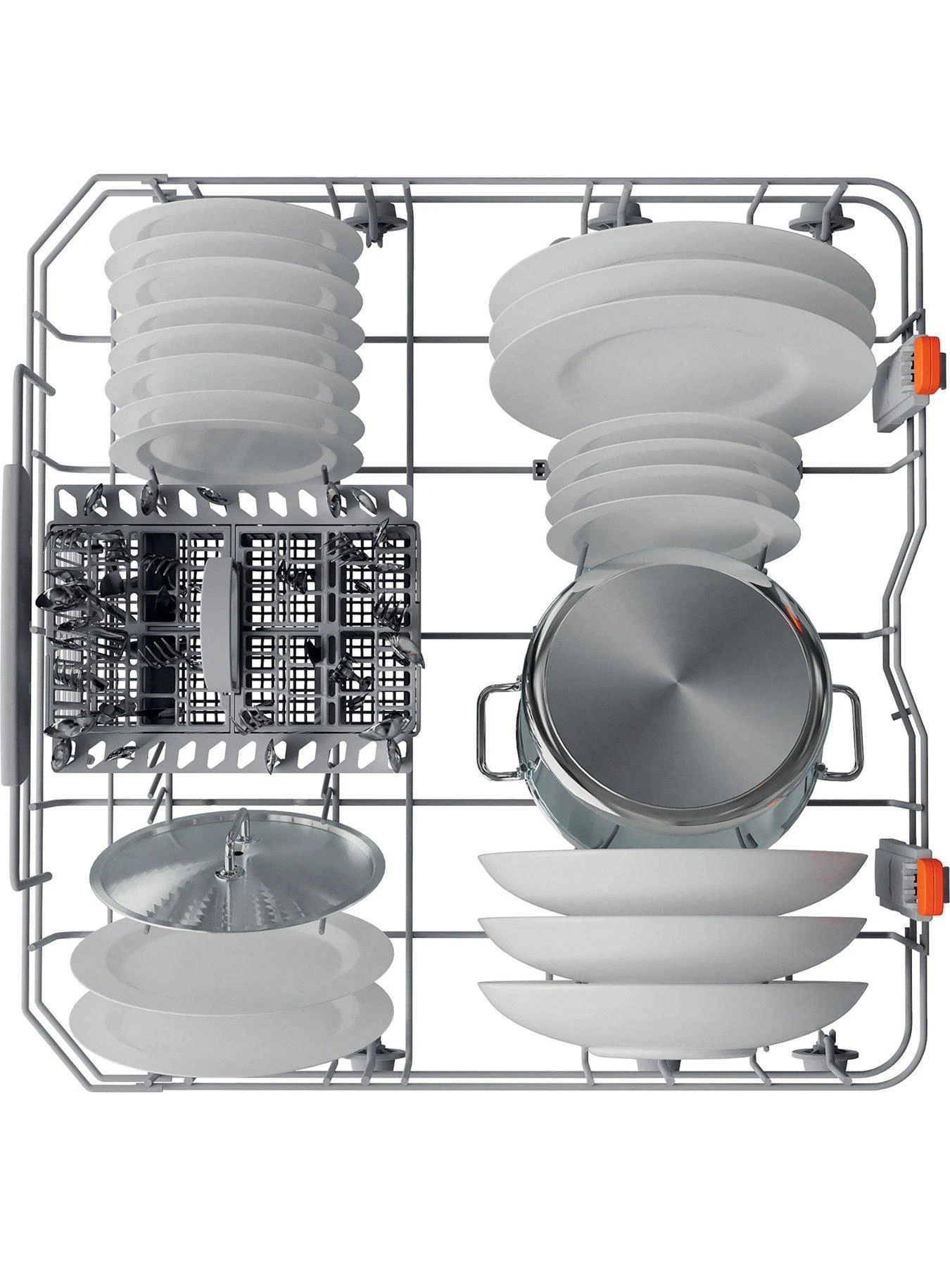 Hotpoint HFC3C26WCX UK Full Size 14-Place Dishwasher With Quick Wash And 3D Zone Wash - Silver - Image 5