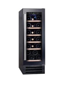 Candy CCVB30UK Built In Wine Cooler, 19 Bottle Capacity - Black