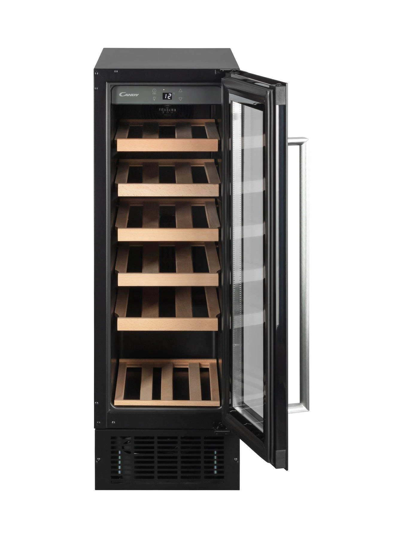 Candy CCVB30UK Built In Wine Cooler, 19 Bottle Capacity - Black - Image 2