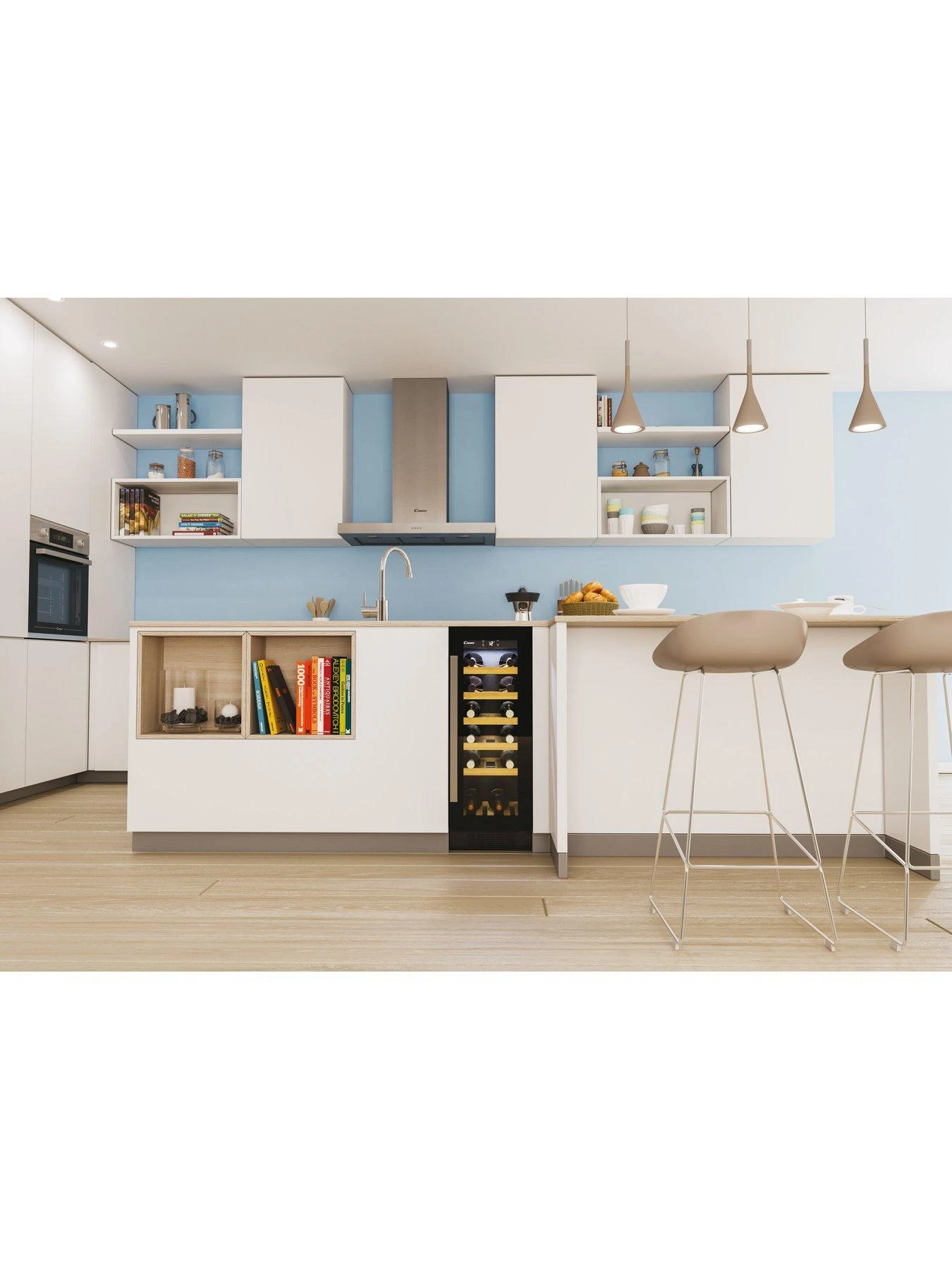 Candy CCVB30UK Built In Wine Cooler, 19 Bottle Capacity - Black - Image 4