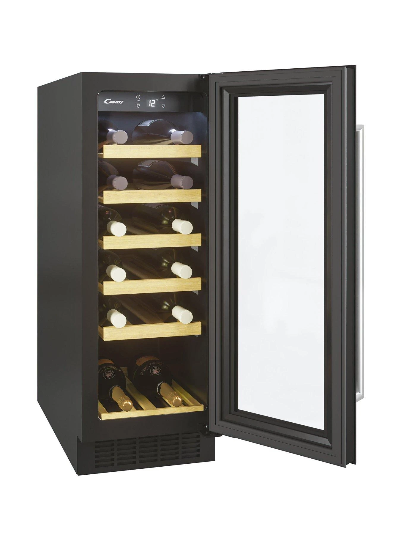 Candy CCVB30UK Built In Wine Cooler, 19 Bottle Capacity - Black - Image 5