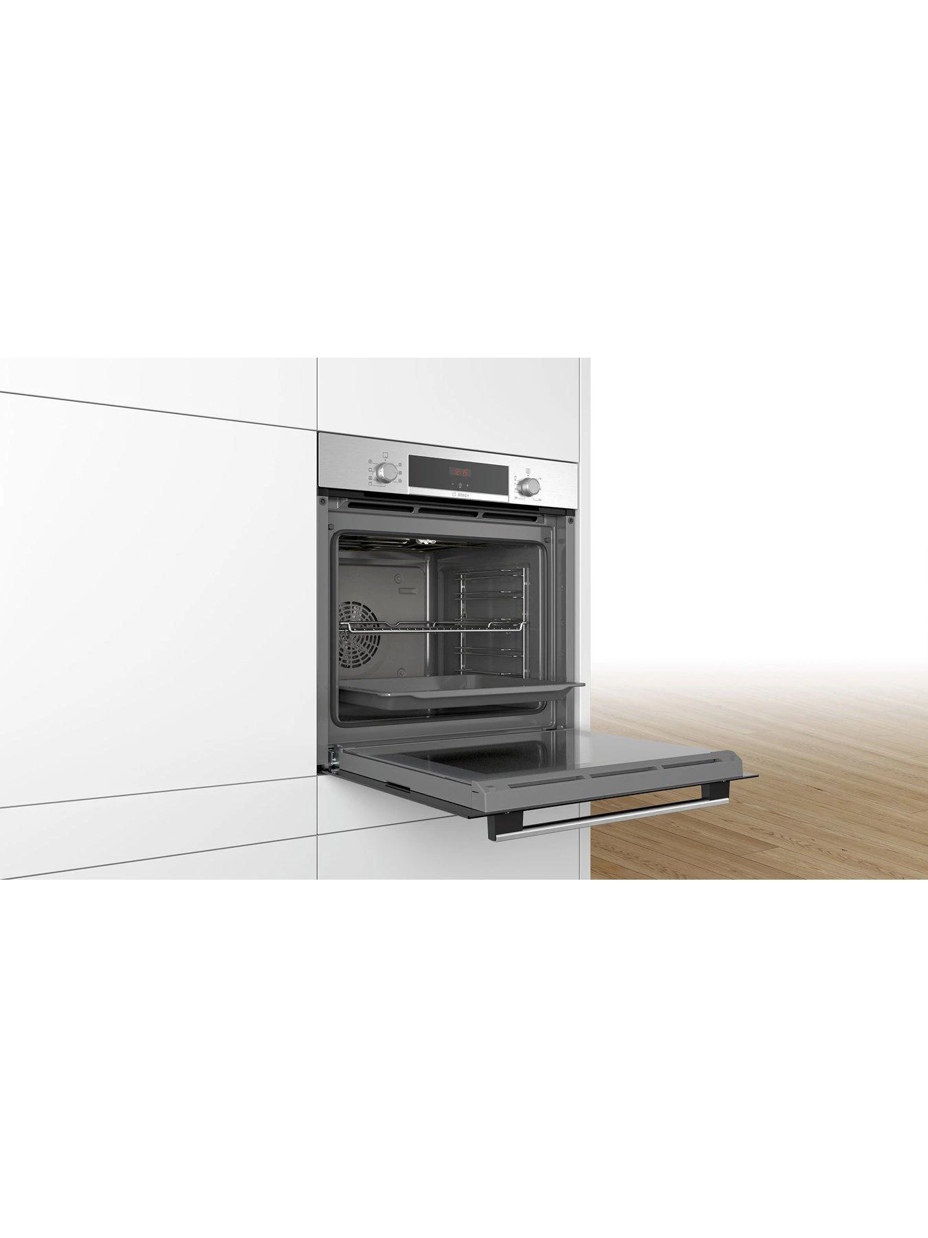 Bosch Serie 4 HBS534BS0B Built-In Single Oven With 3D Hotair - Stainless Steel - Image 3