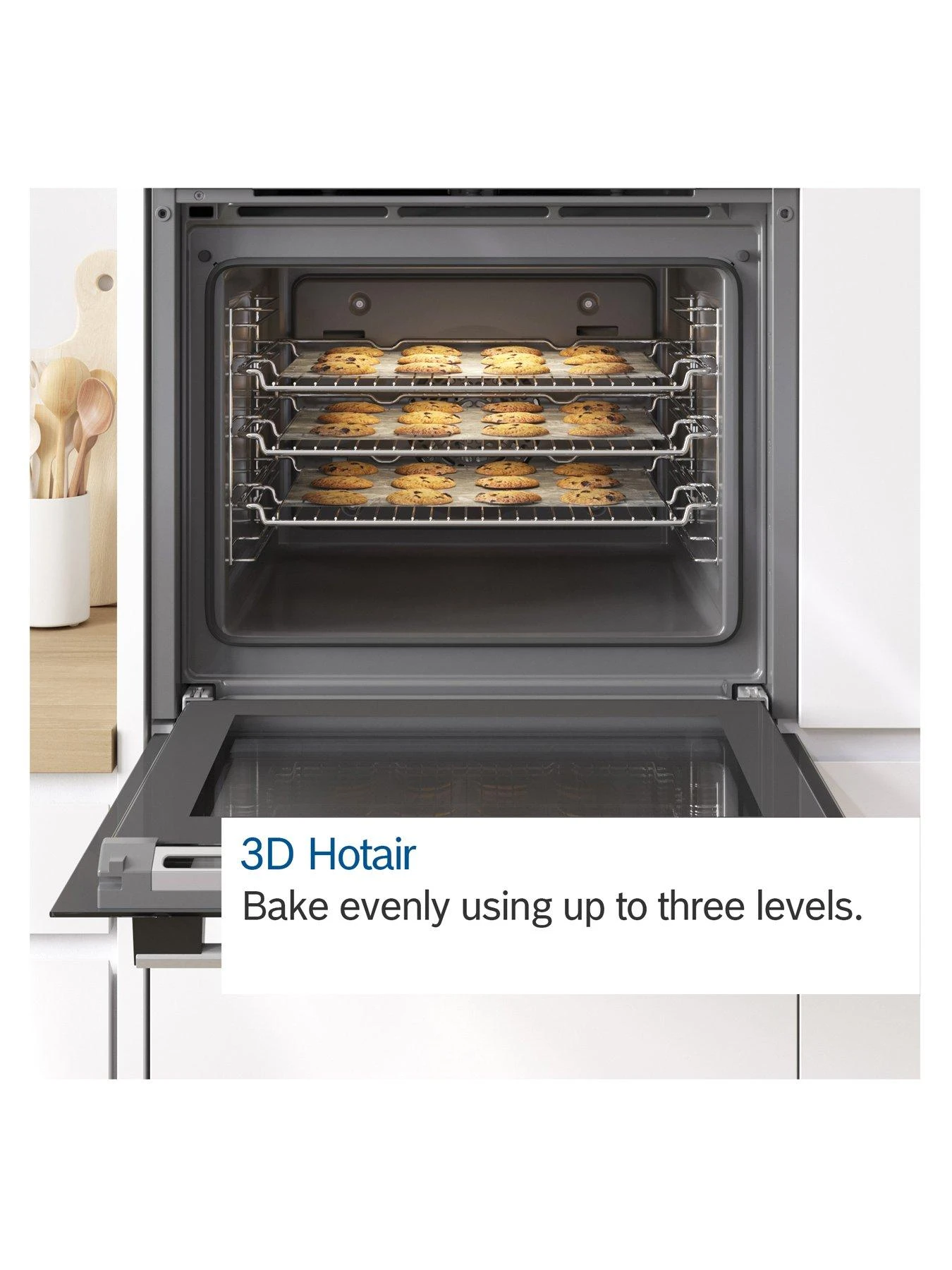 Bosch Serie 4 HBS534BS0B Built-In Single Oven With 3D Hotair - Stainless Steel - Image 5