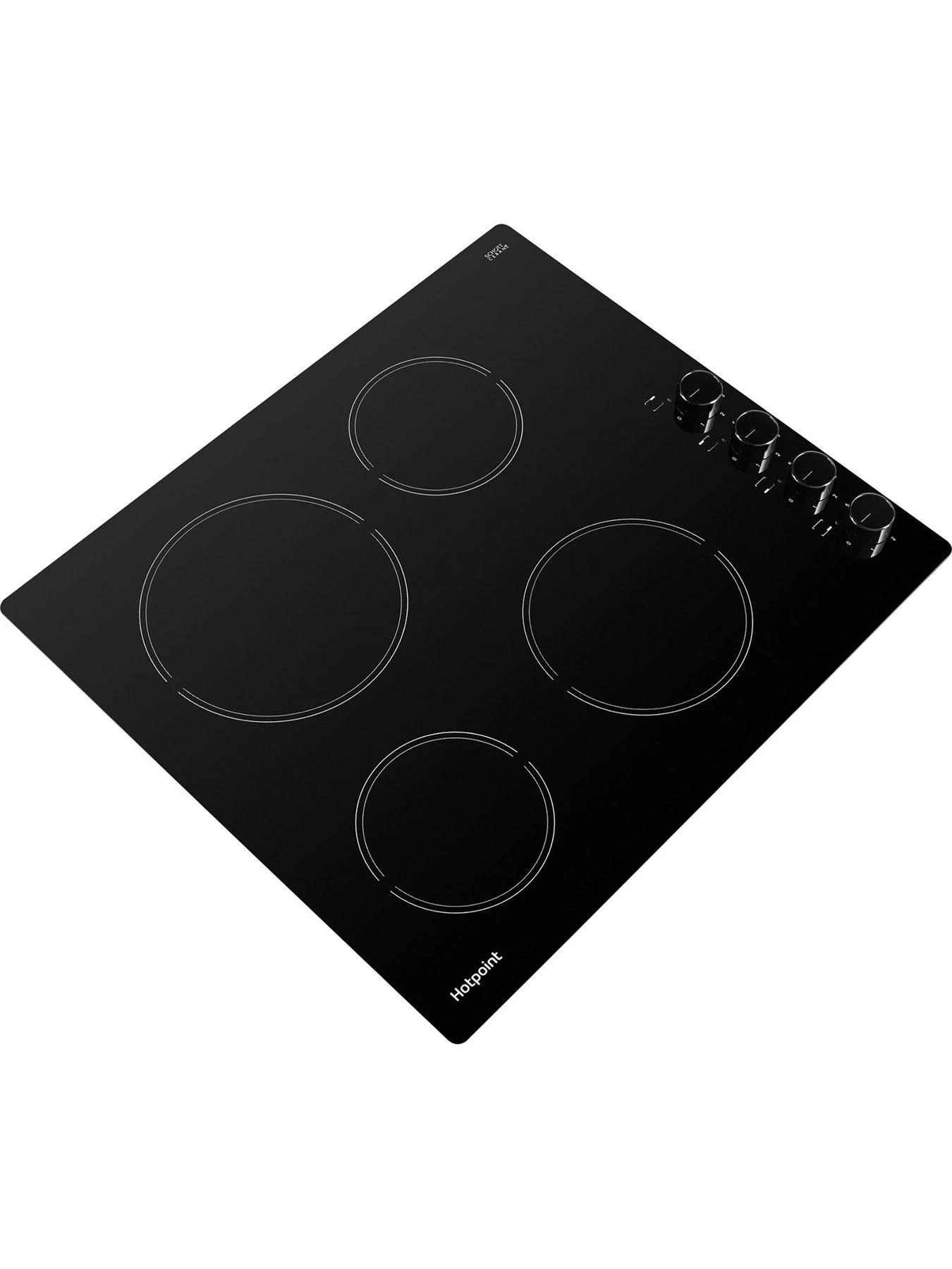 Hotpoint HR619CH 60cm Wide Built-In Ceramic Hob - Black - Image 2