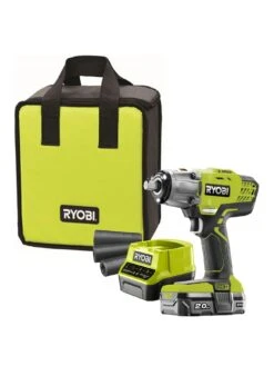 RYOBI R18IW3-120S 18V ONE+ Cordless 3 Speed Impact Wrench Starter Kit (1 X 2.0Ah)