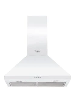 Hotpoint PHPC6.5FLMX 60cm Wide Pyramid Cooker Hood - White