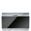 Hotpoint PHVP6.4FALK/1 60cm Wide Vertical Glass Cooker Hood - Black