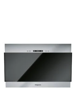 Hotpoint PHVP6.4FALK/1 60cm Wide Vertical Glass Cooker Hood - Black
