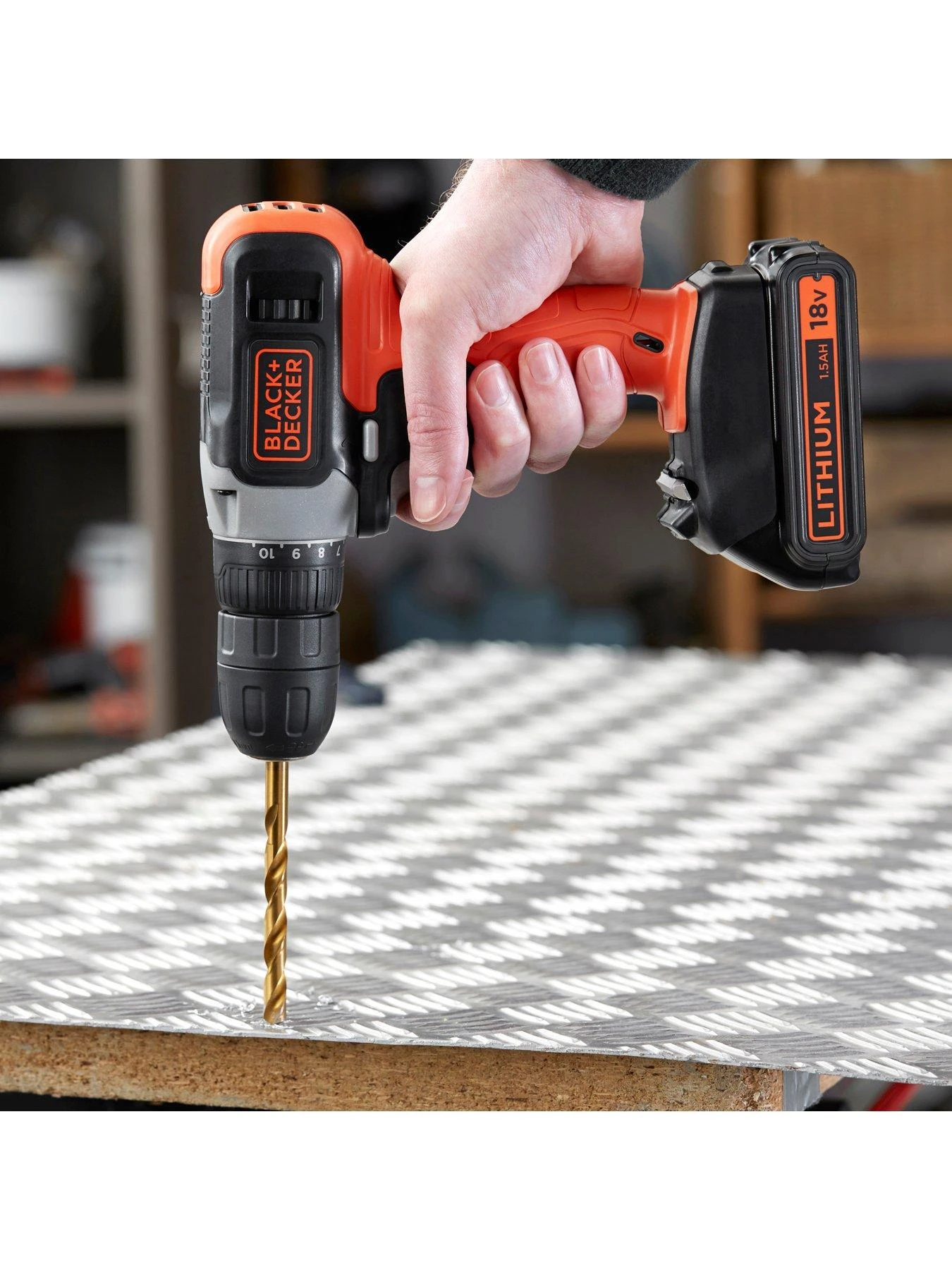 Black & Decker 18V Drill Driver BCD001C1-GB - Image 5