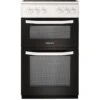 Hotpoint HD5V92KCW 50cm Wide Electric Twin Cavity Single Oven Cooker - White