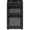 Hotpoint HD5G00KCB 50cm Wide Gas Cooker With Grill - Black