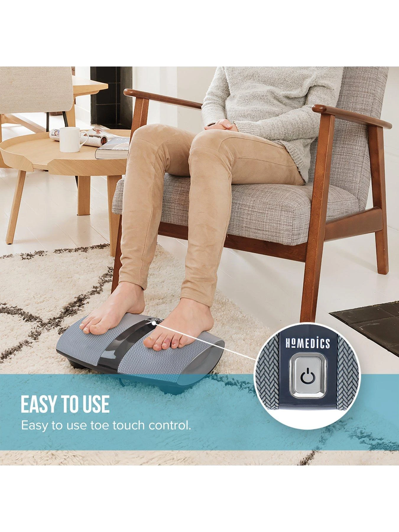 Homedics Dual Shiatsu Foot Massager With Heat - Image 5