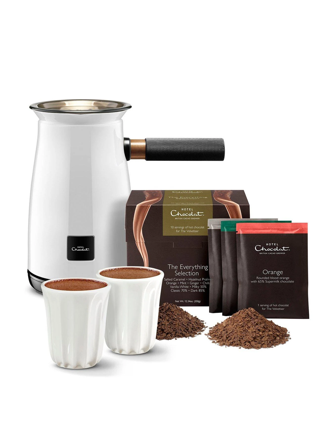 Hotel Chocolat Velvetiser - White With 10 Hot Chocolates