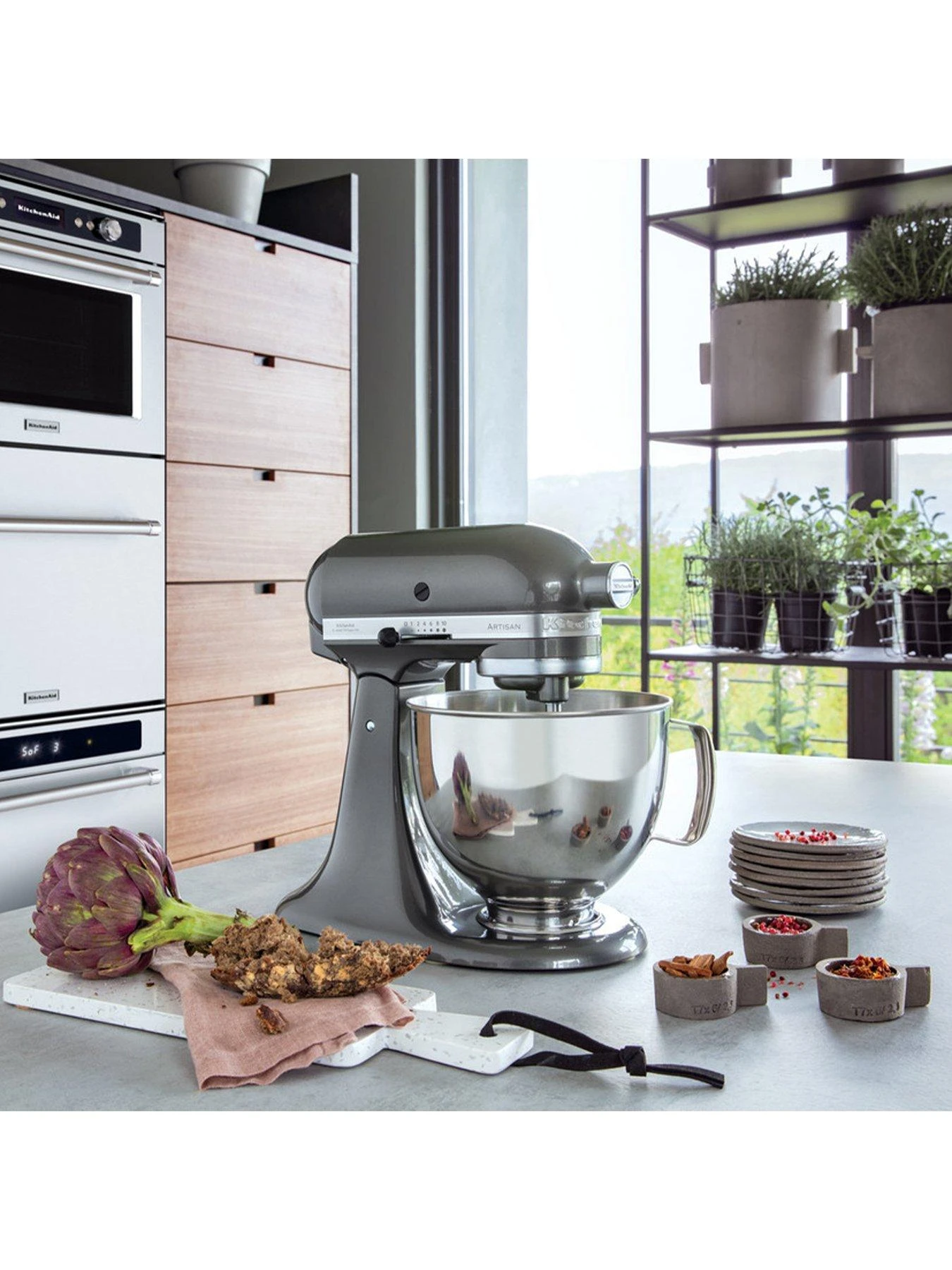 KitchenAid KSM125BQG Artisan Stand Mixer - Liquid Graphite - Image 3