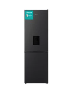 Hisense RB390N4WB1 60cm Wide Total No Frost Fridge Freezer - Black