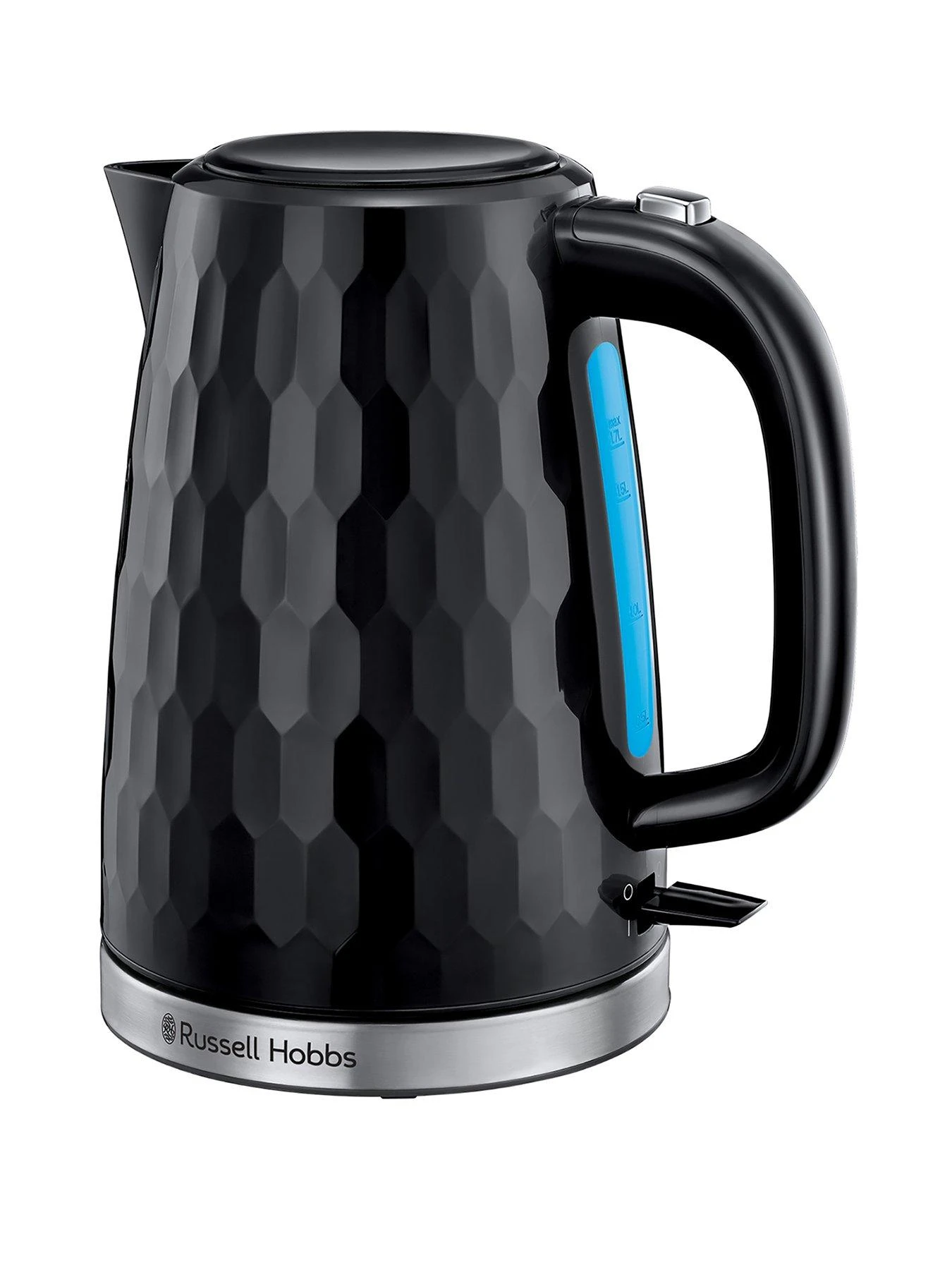 Russell Hobbs Honeycomb Black Plastic Kettle - 26051