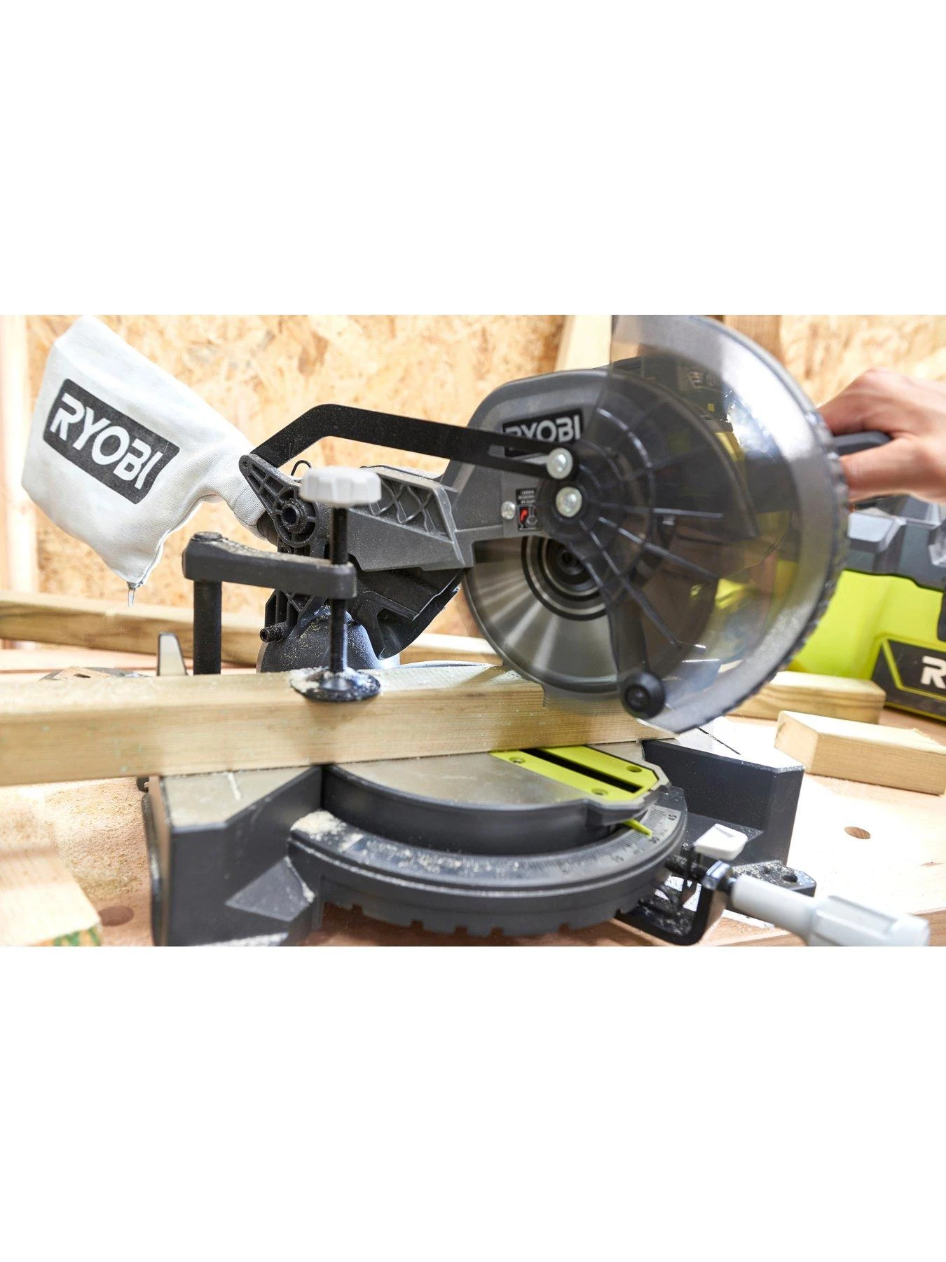 RYOBI EMS190DC 18V ONE+ Cordless Mitre Saw (Bare Tool) - Image 2