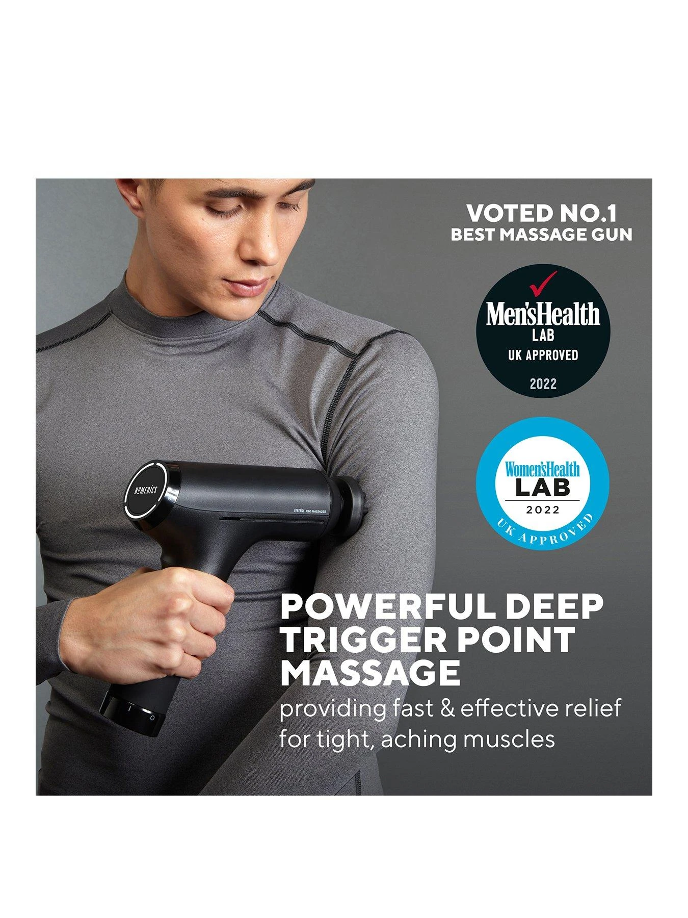 Homedics Sports Recovery Massage Gun With Heat - Image 2