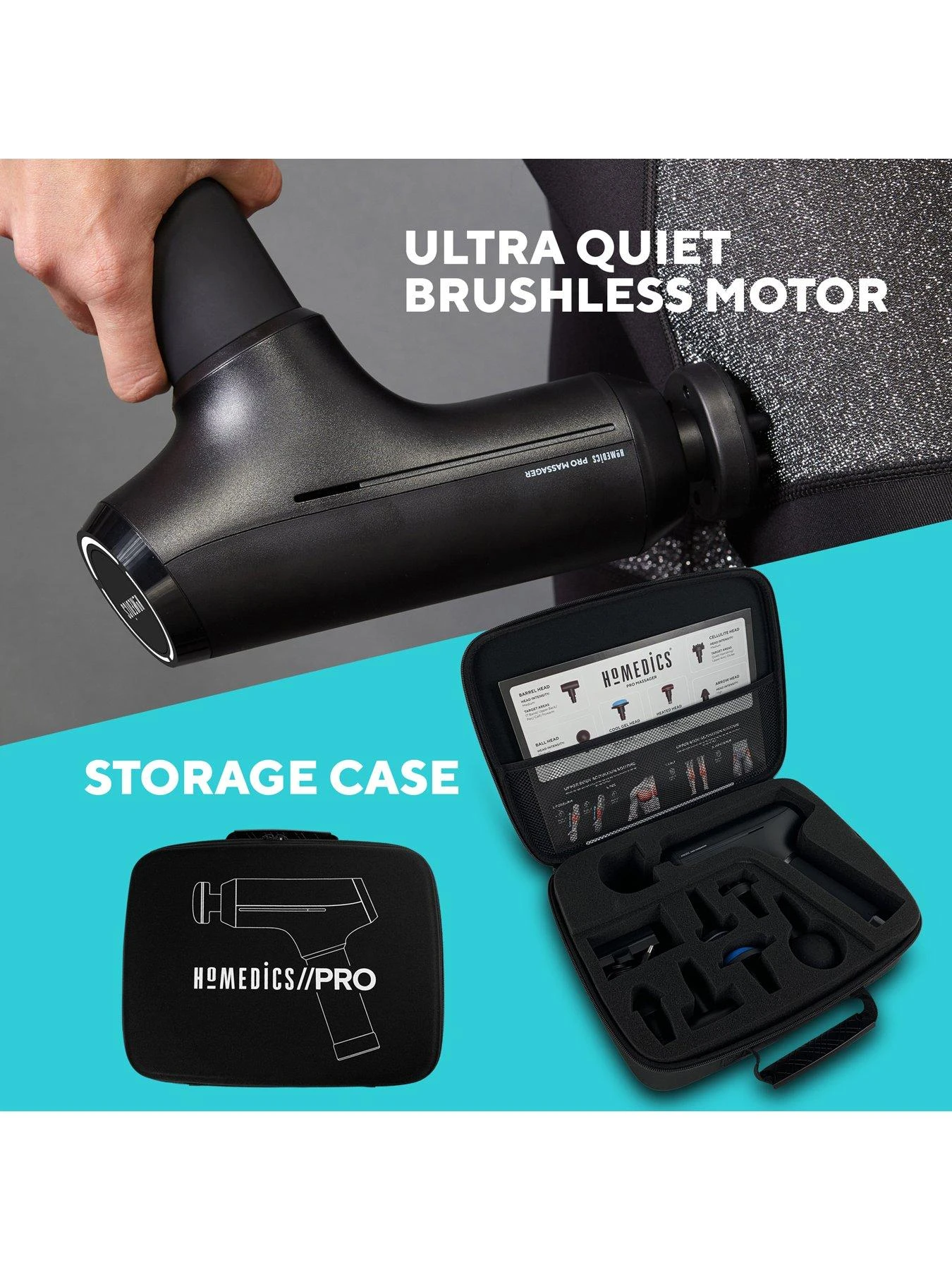 Homedics Sports Recovery Massage Gun With Heat - Image 5