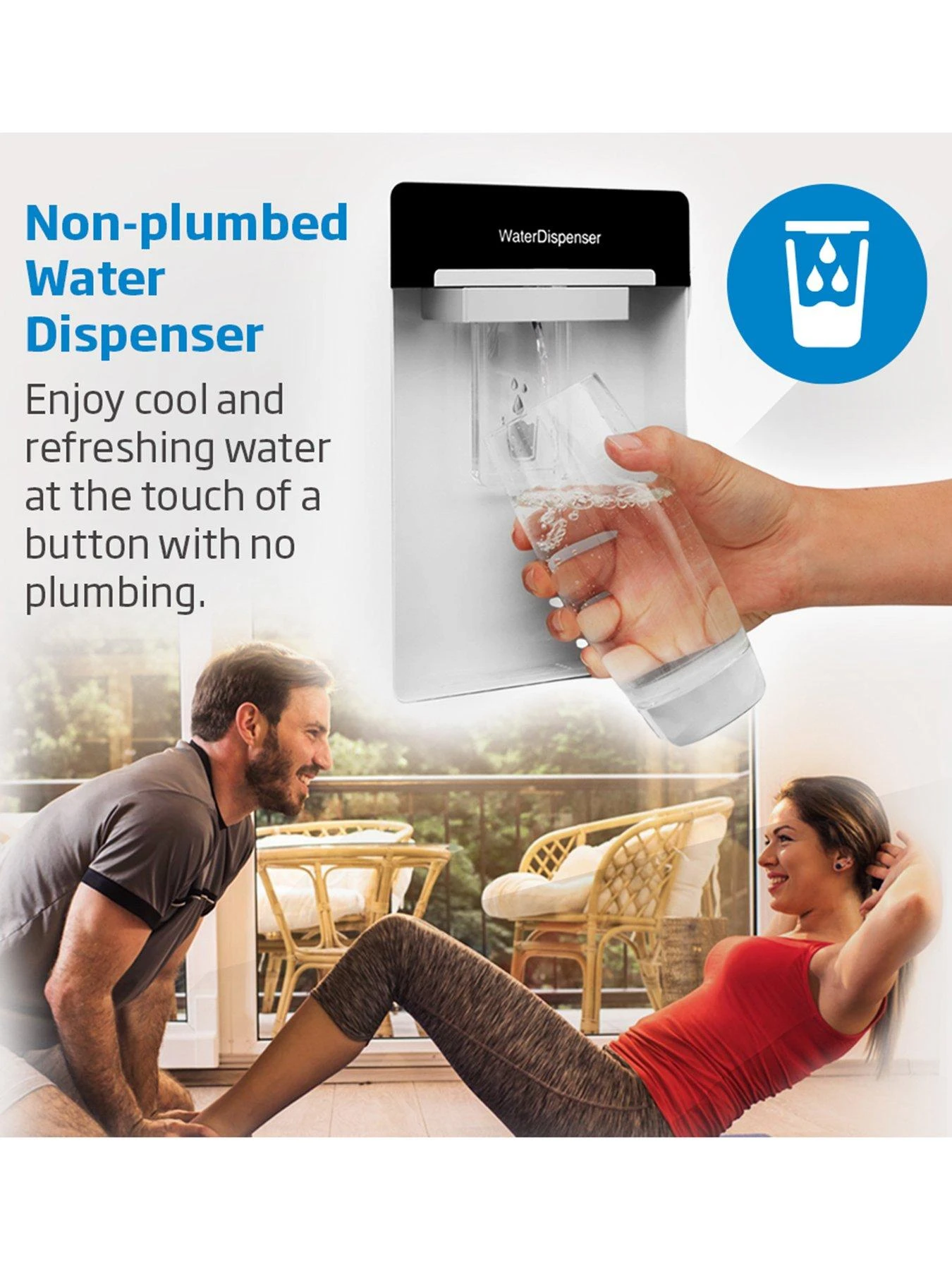 Beko CFG3582DB 54.5cm Wide Frost-Free Fridge Freezer With Water Dispenser - Black - Image 4