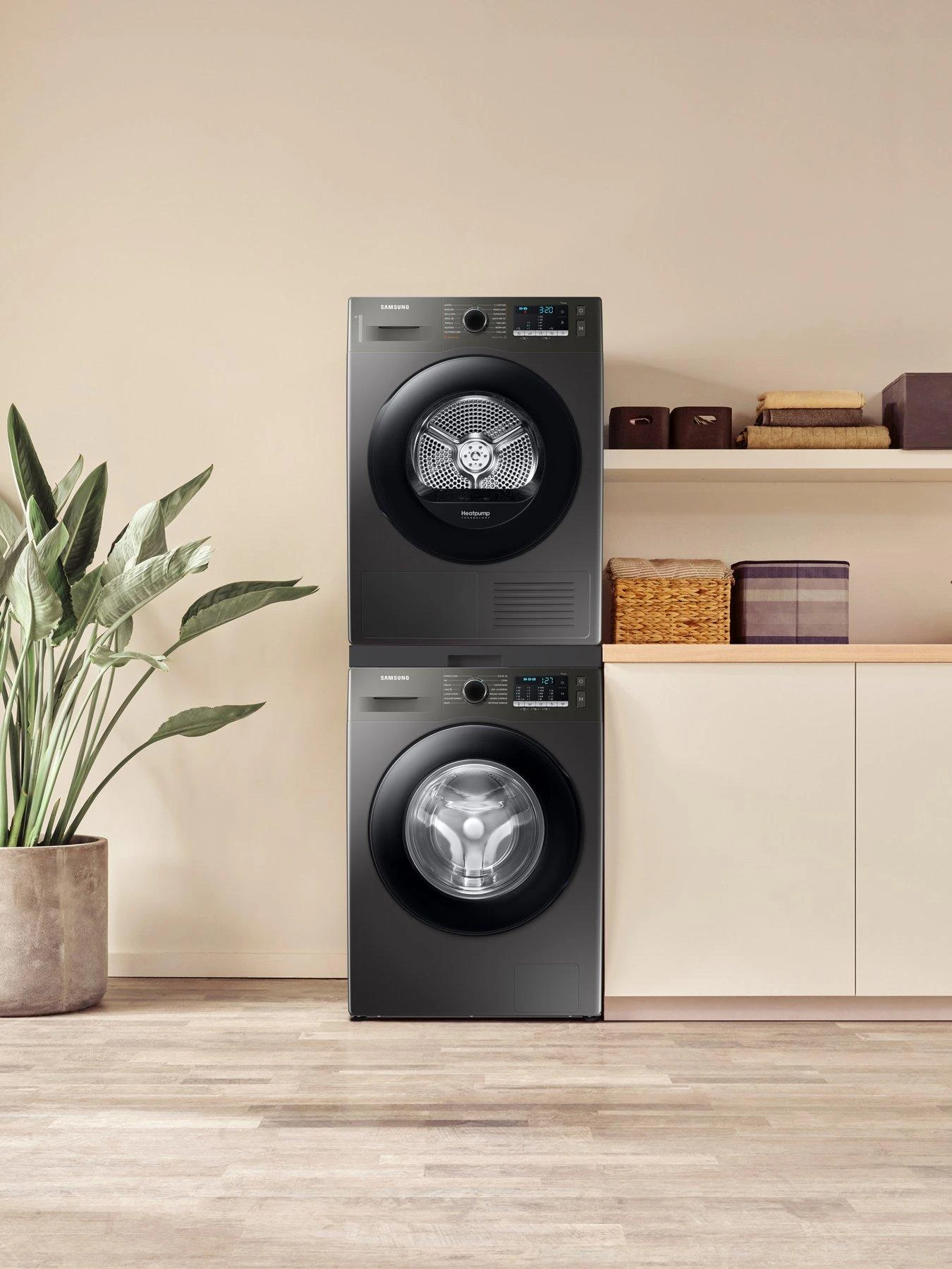 Samsung Series 5 WW80TA046AX/EU ecobubble™ Washing Machine - 8kg Load 1400rpm Spin B Rated - Graphite - Image 3