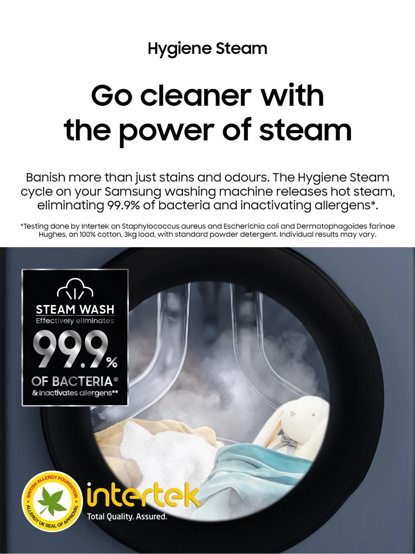 Samsung Series 5 WW80TA046AX/EU ecobubble™ Washing Machine - 8kg Load 1400rpm Spin B Rated - Graphite - Image 5