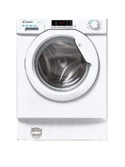 Candy CBW 48D1E 8kg Load Integrated Washing Machine With 1400 Rpm Spin - White