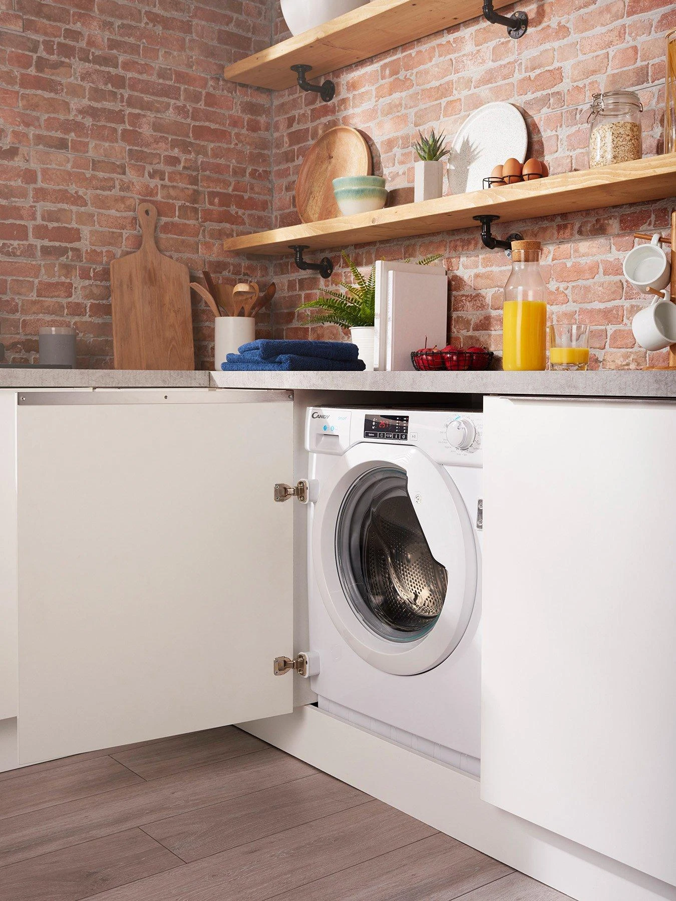 Candy CBW 48D1E 8kg Load Integrated Washing Machine With 1400 Rpm Spin - White - Image 6