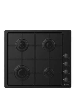 Candy CHW6LBB 60cm Gas Hob - Black