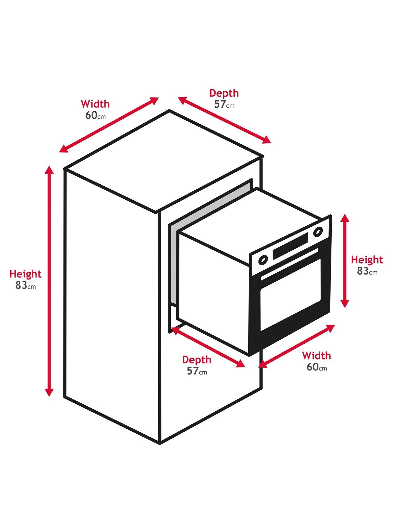 Hoover H-OVEN HOC3BF3058IN 60cm Hydro Easy Clean Oven - Black - Image 7