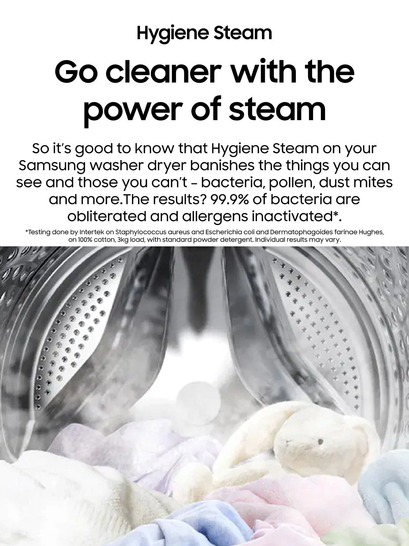 Samsung Series 5 WD80TA046BE/EU With Ecobubble™ 8/5kg Washer Dryer, 1400rpm, E Rated - White - Image 4