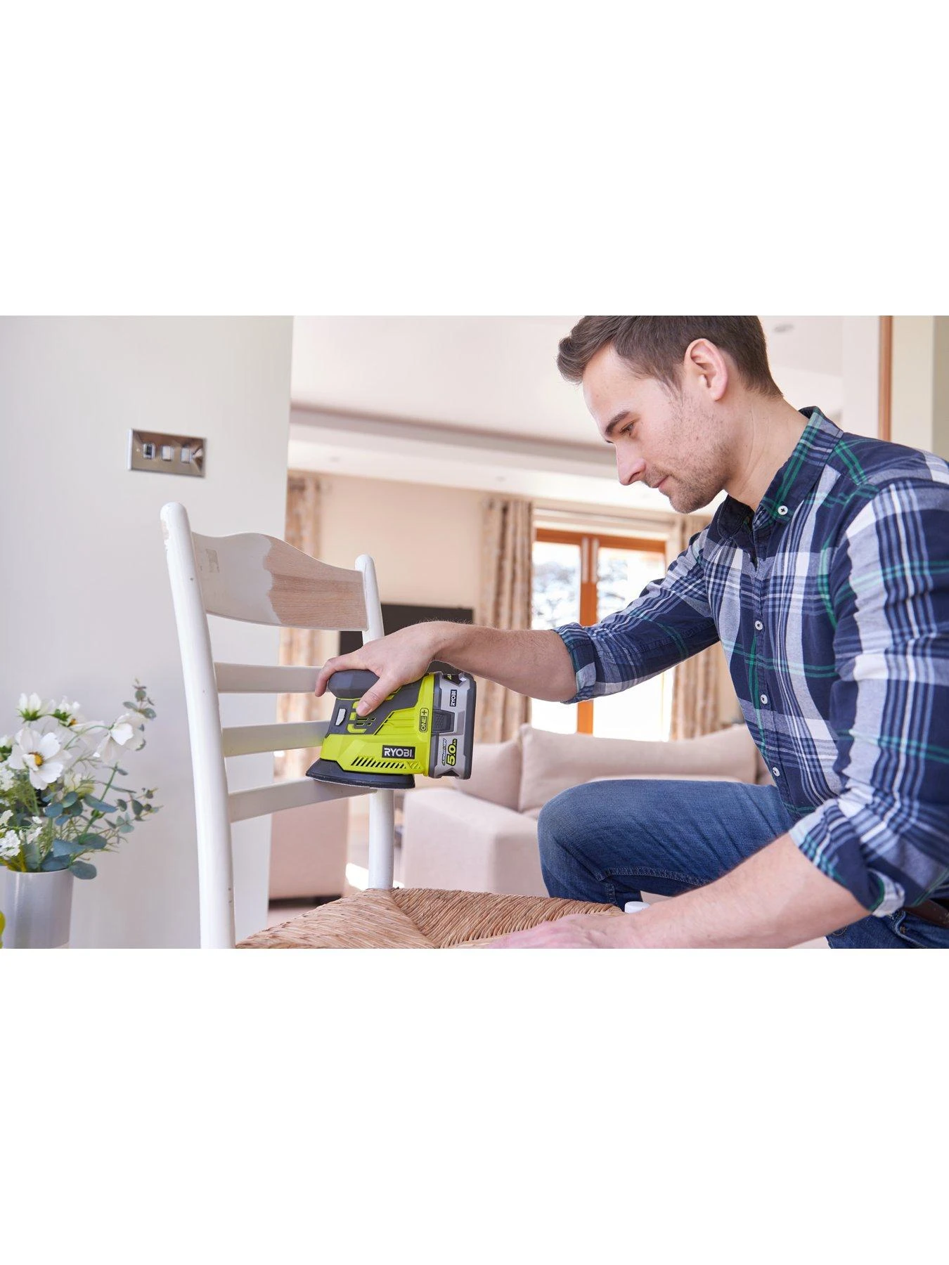 RYOBI R18PS-0 18V ONE+ Cordless Corner Palm Sander (Bare Tool) - Image 2