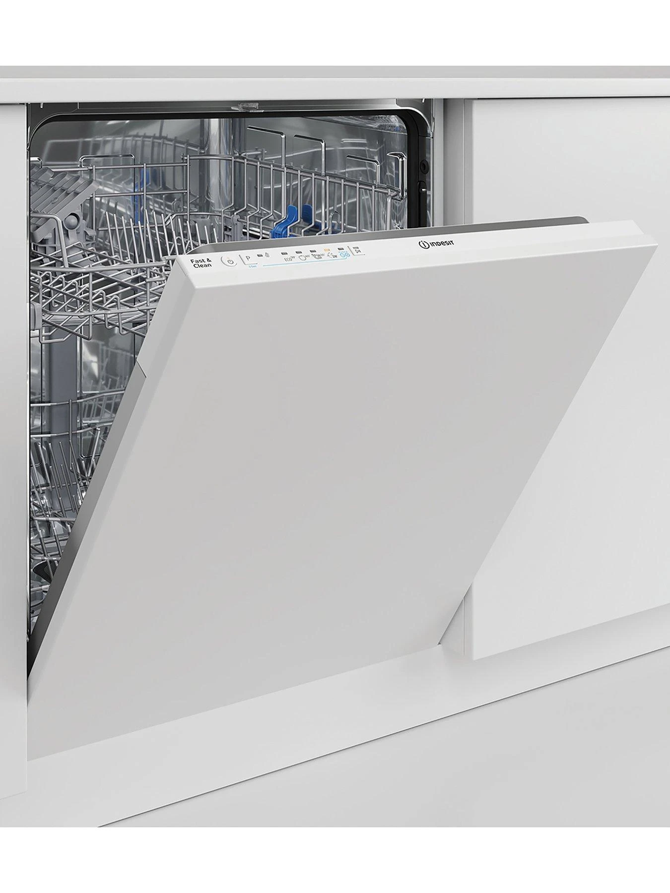 Indesit DIE2B19UK Built-In 13-Place, Full-Size Dishwasher - White - Image 2