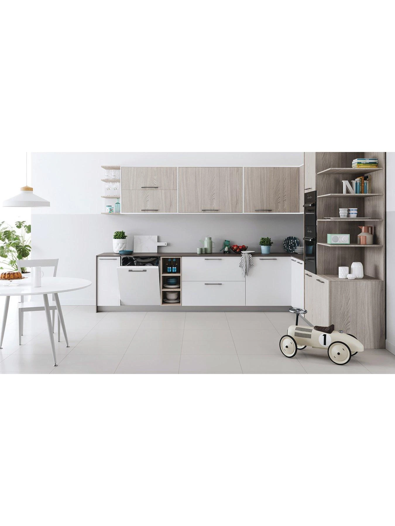 Indesit DIE2B19UK Built-In 13-Place, Full-Size Dishwasher - White - Image 3