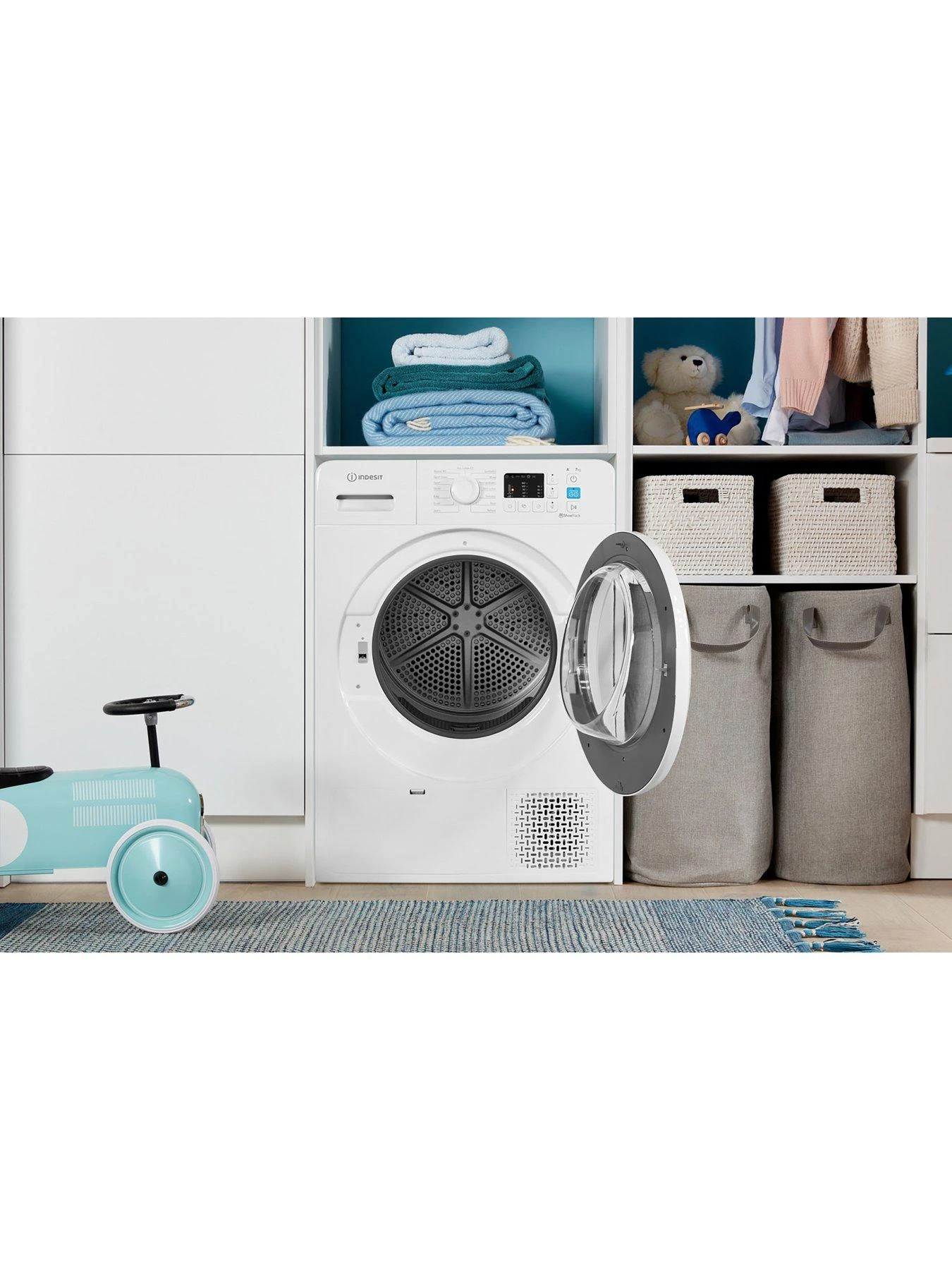 Indesit YTM1071R 7kg Load, Heat Pump Tumble Dryer - White - Image 4