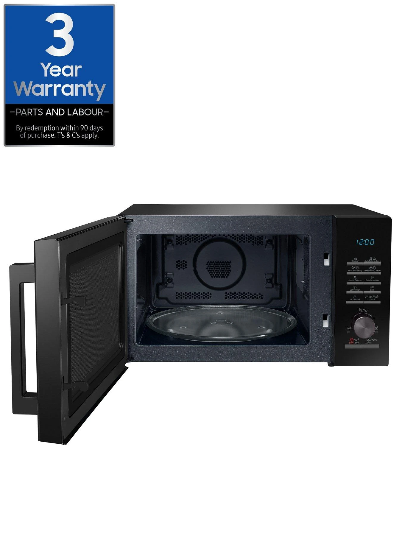 Samsung MC28A5135CK/EU 28-Litre Convection Microwave Oven With Slim Fry™ Technology - Black - Image 2