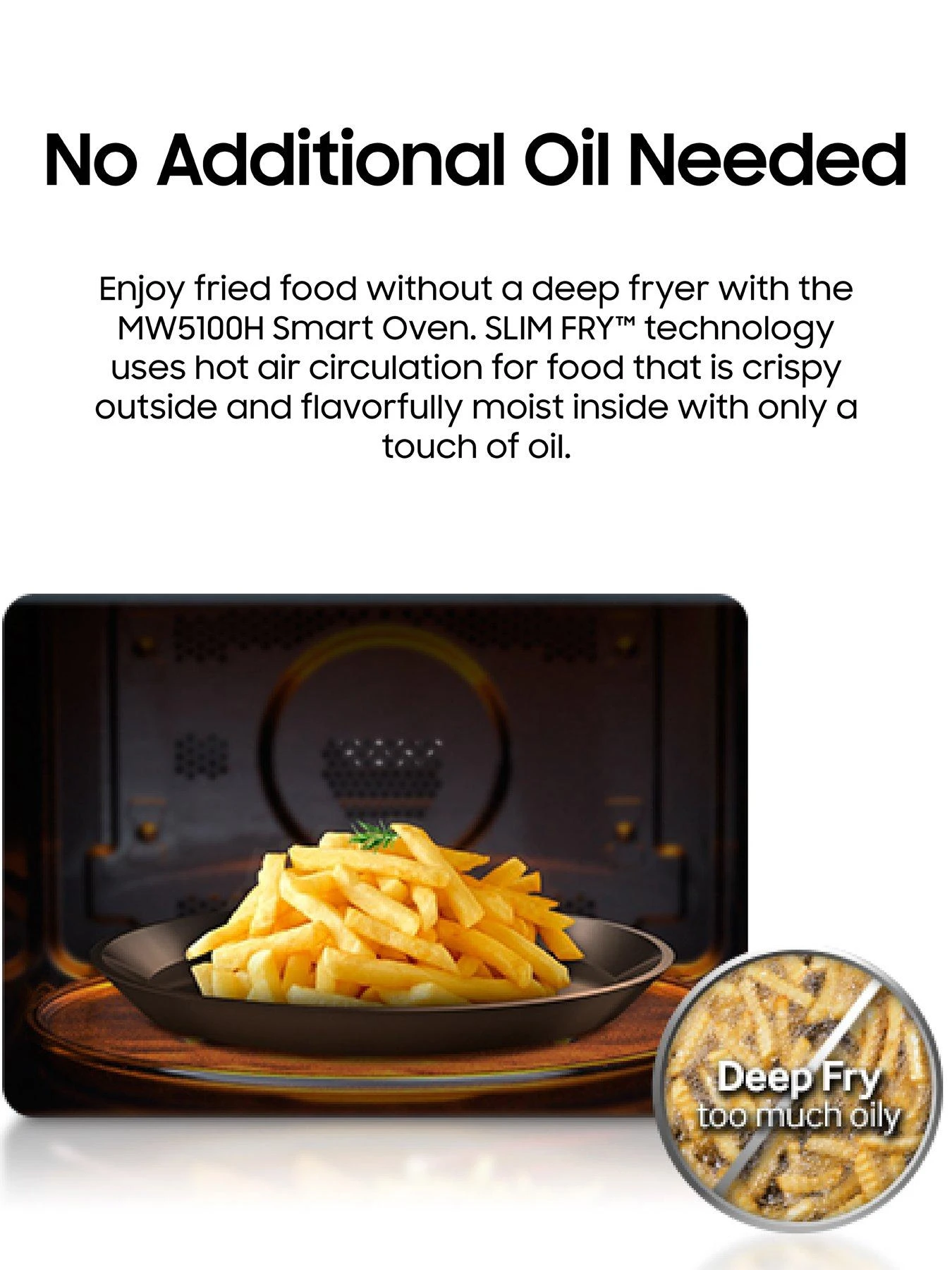 Samsung MC28A5135CK/EU 28-Litre Convection Microwave Oven With Slim Fry™ Technology - Black - Image 4