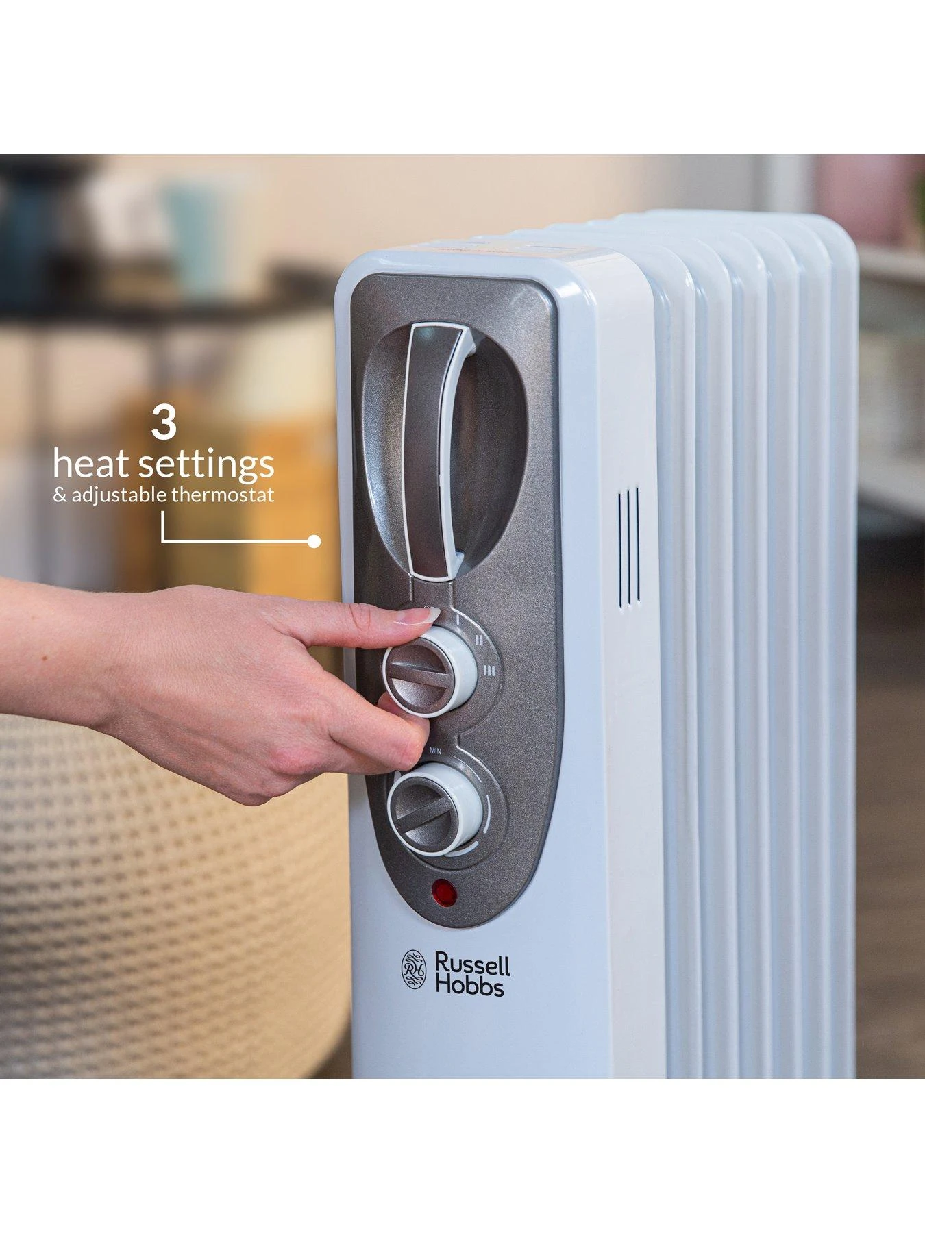 Russell Hobbs Oil-Filled Radiator - 7-Fin RHOFR5001 - Image 5