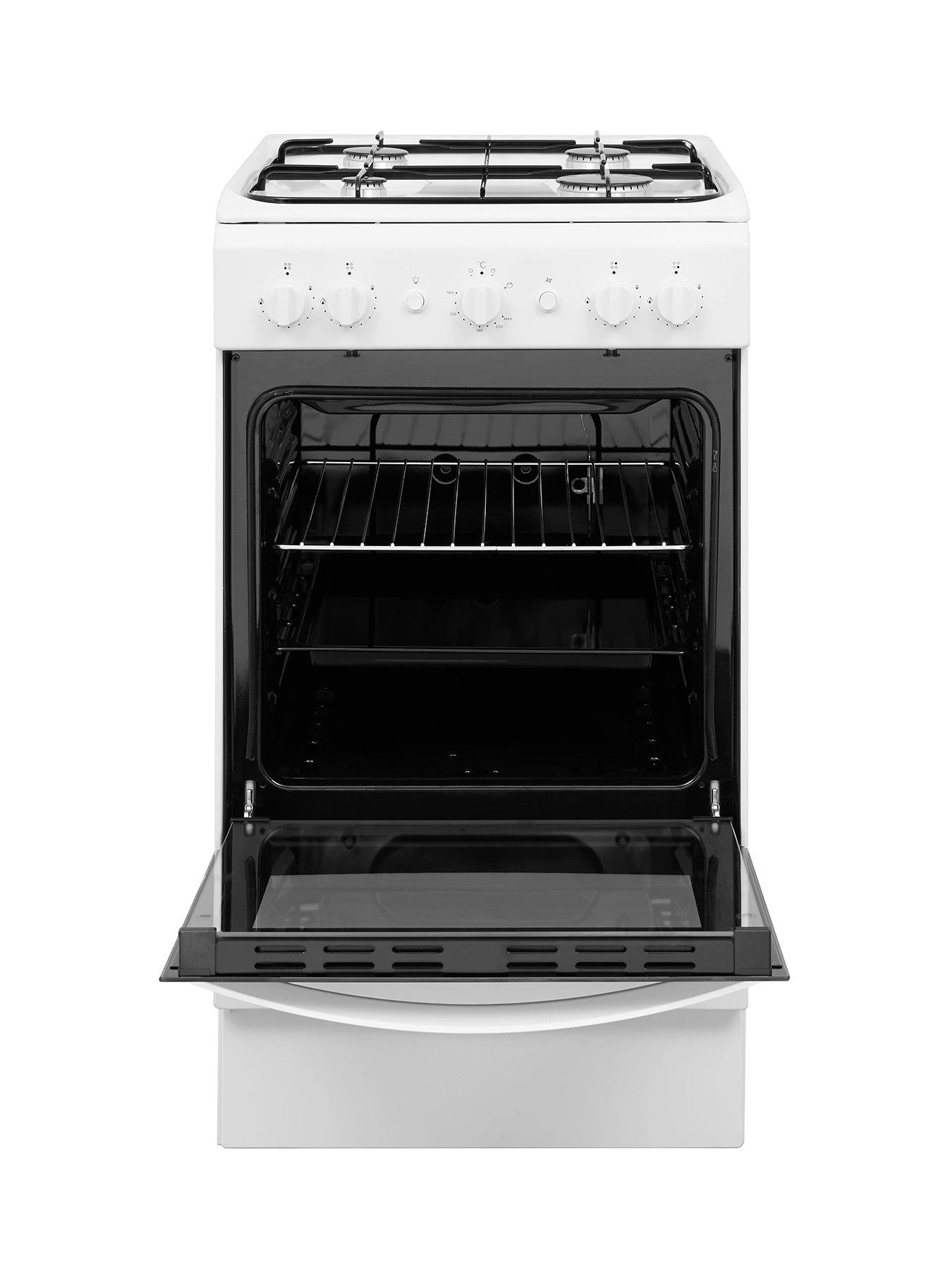 Indesit IS5G1KMW 50cm Wide Gas Cooker - White - Image 2