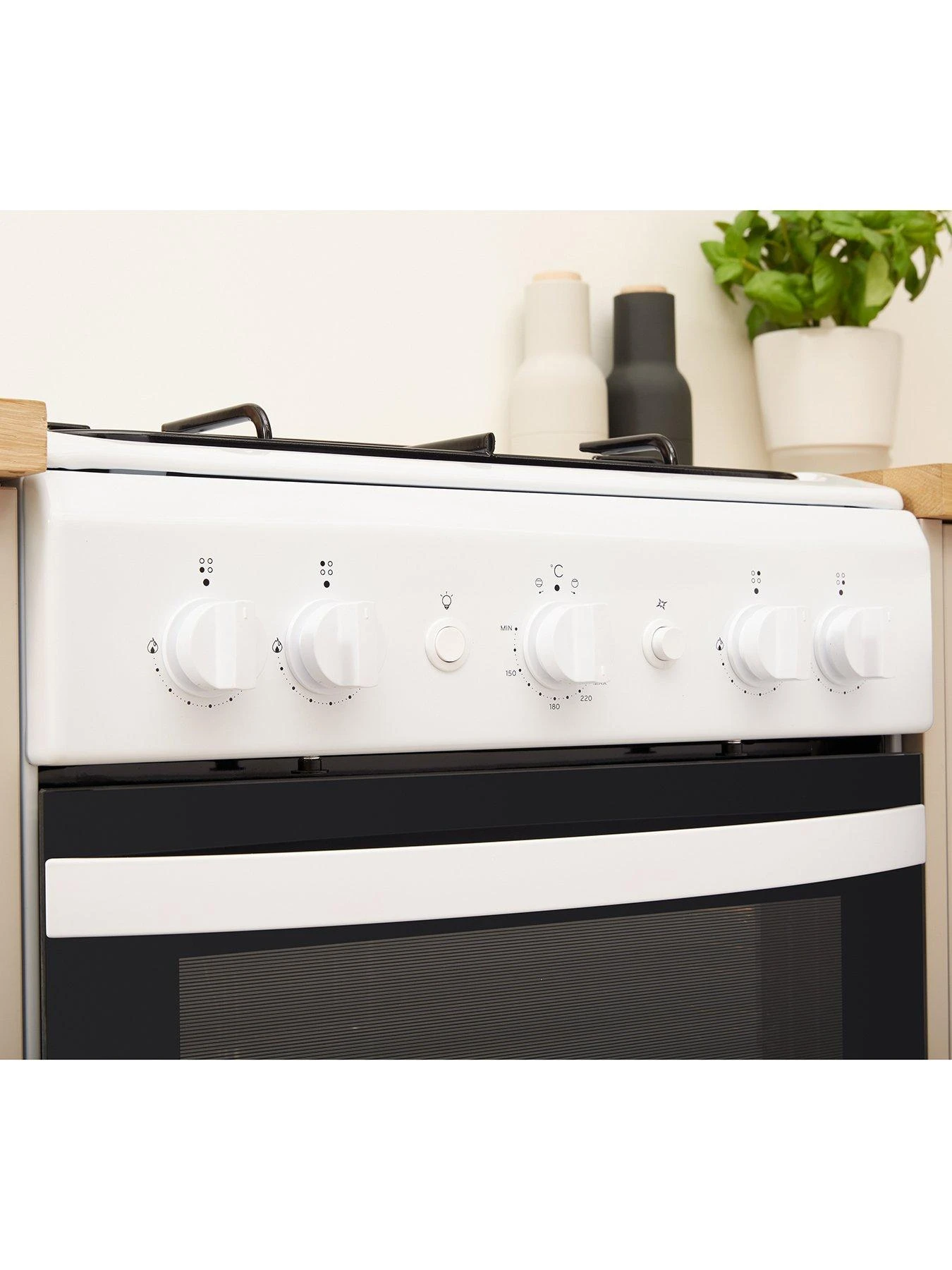 Indesit IS5G1KMW 50cm Wide Gas Cooker - White - Image 5
