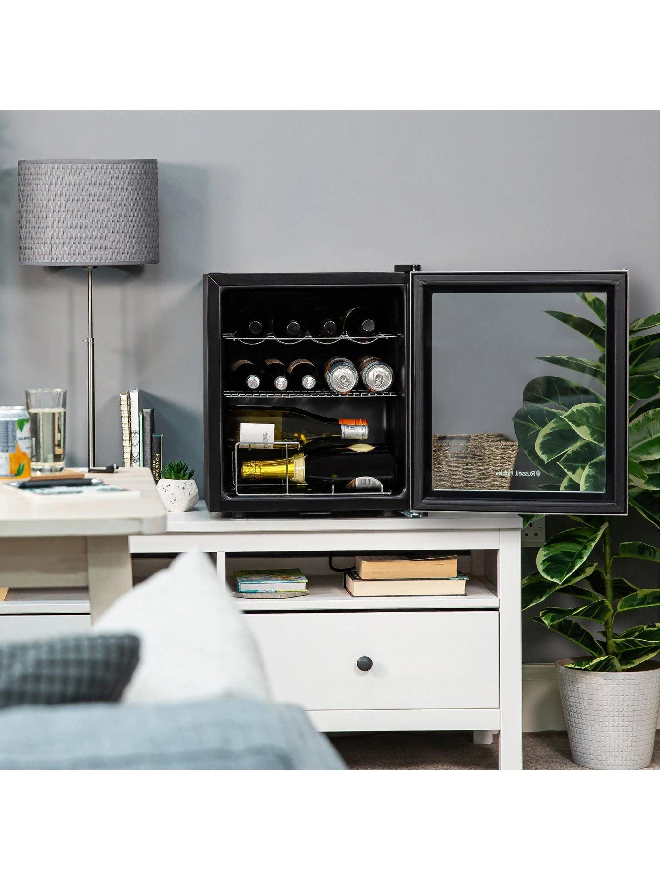 Russell Hobbs RHGWC3SS-C-LCK Beer & Wine Drinks Mini Fridge With Lock - Stainless Steel - Image 5