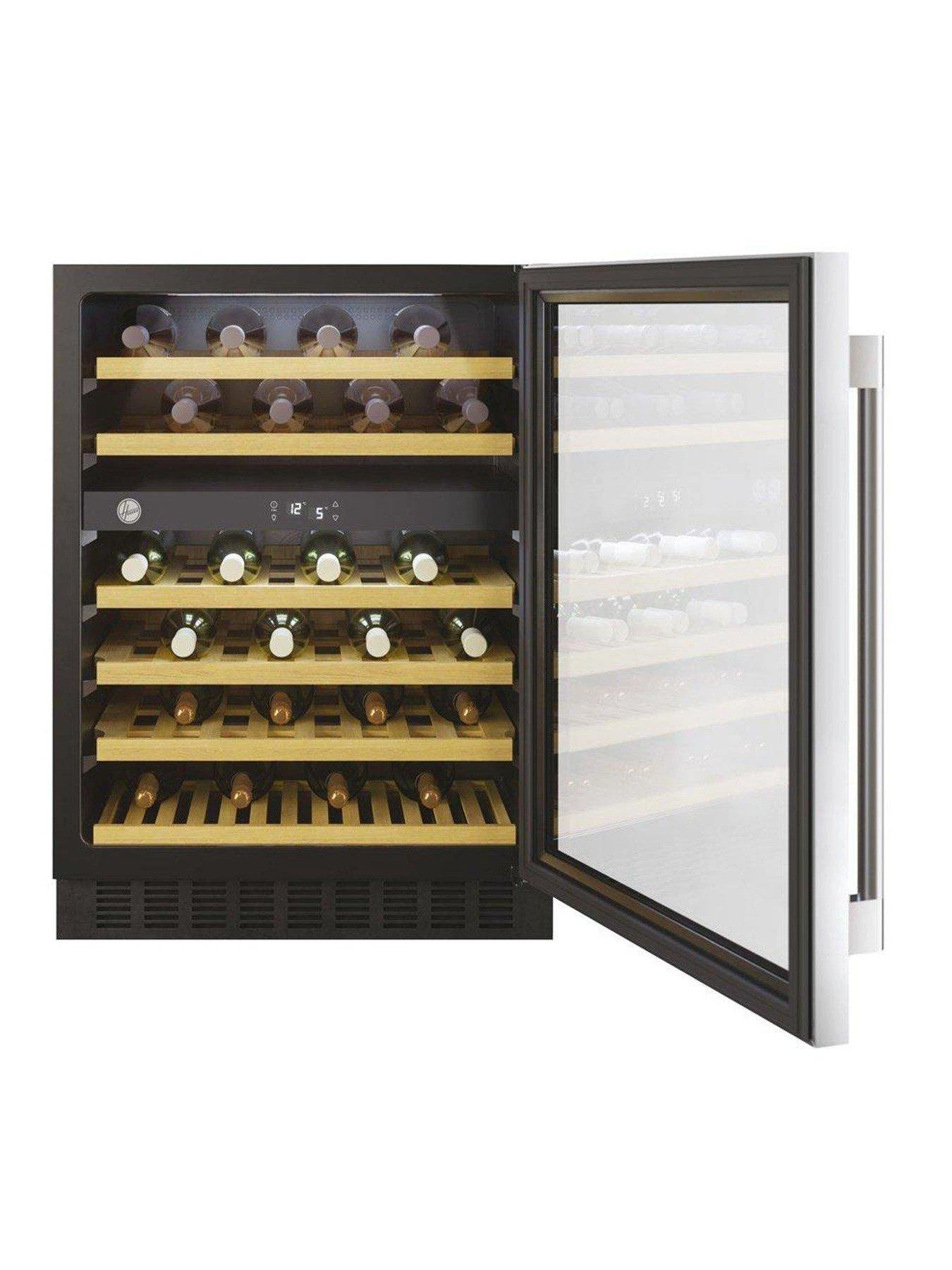Hoover HWCB 60 UK/N Wine Cooler, 46 Bottle Capacity - Black - Image 2