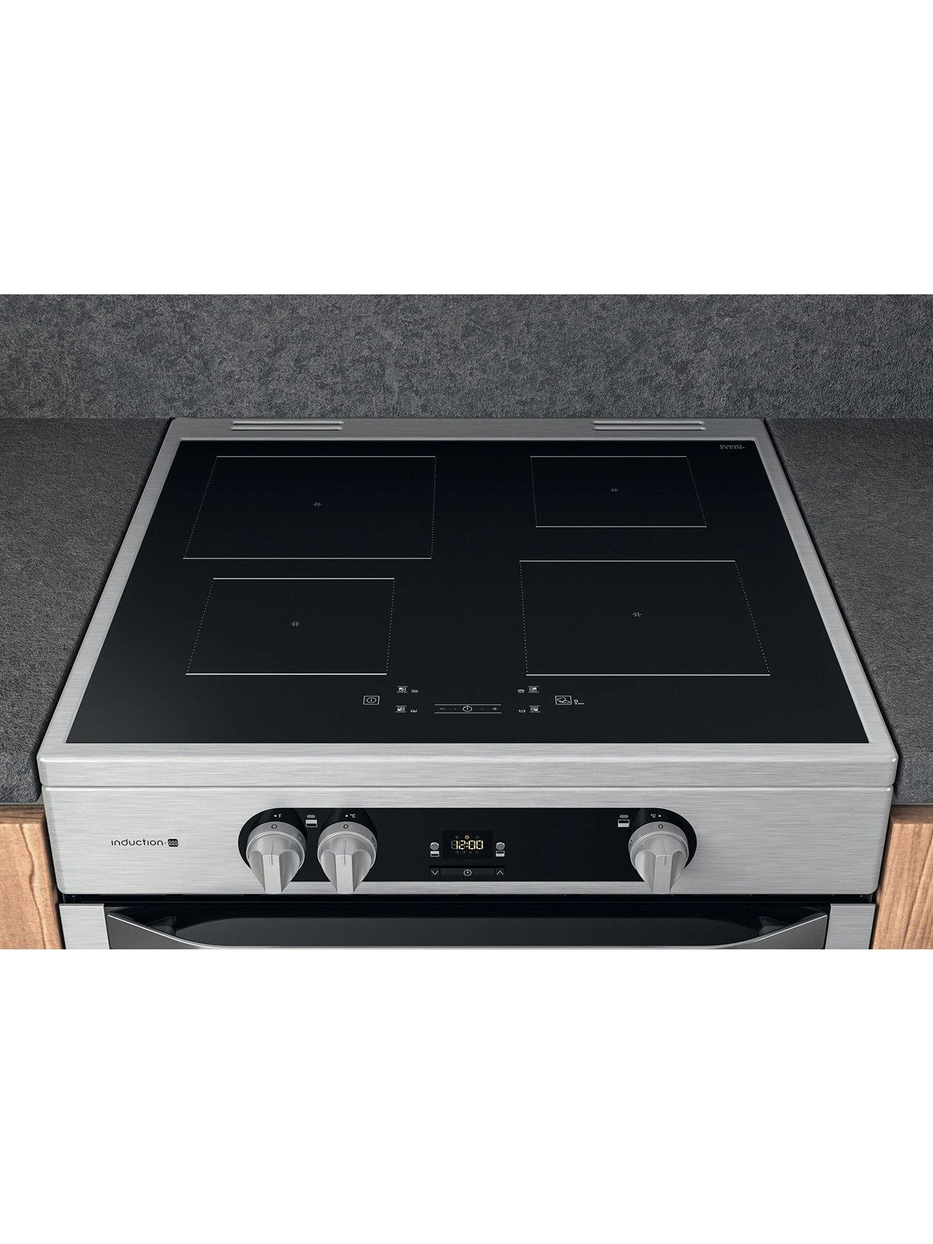 Hotpoint HDM67I9H2CX 60cm Wide Double Oven Electric Cooker With Induction Hob - Stainless Steel - Image 5
