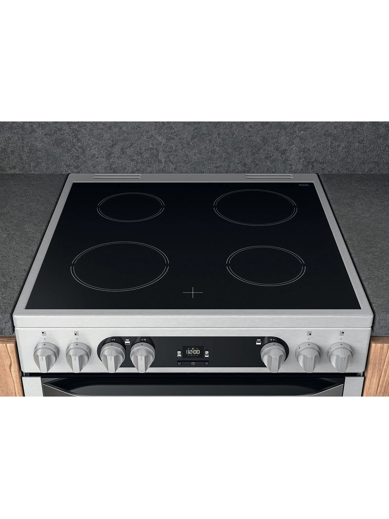 Hotpoint HDM67V9HCX 60cm Wide Double Oven Cooker With Ceramic Hob - Stainless Steel - Image 5