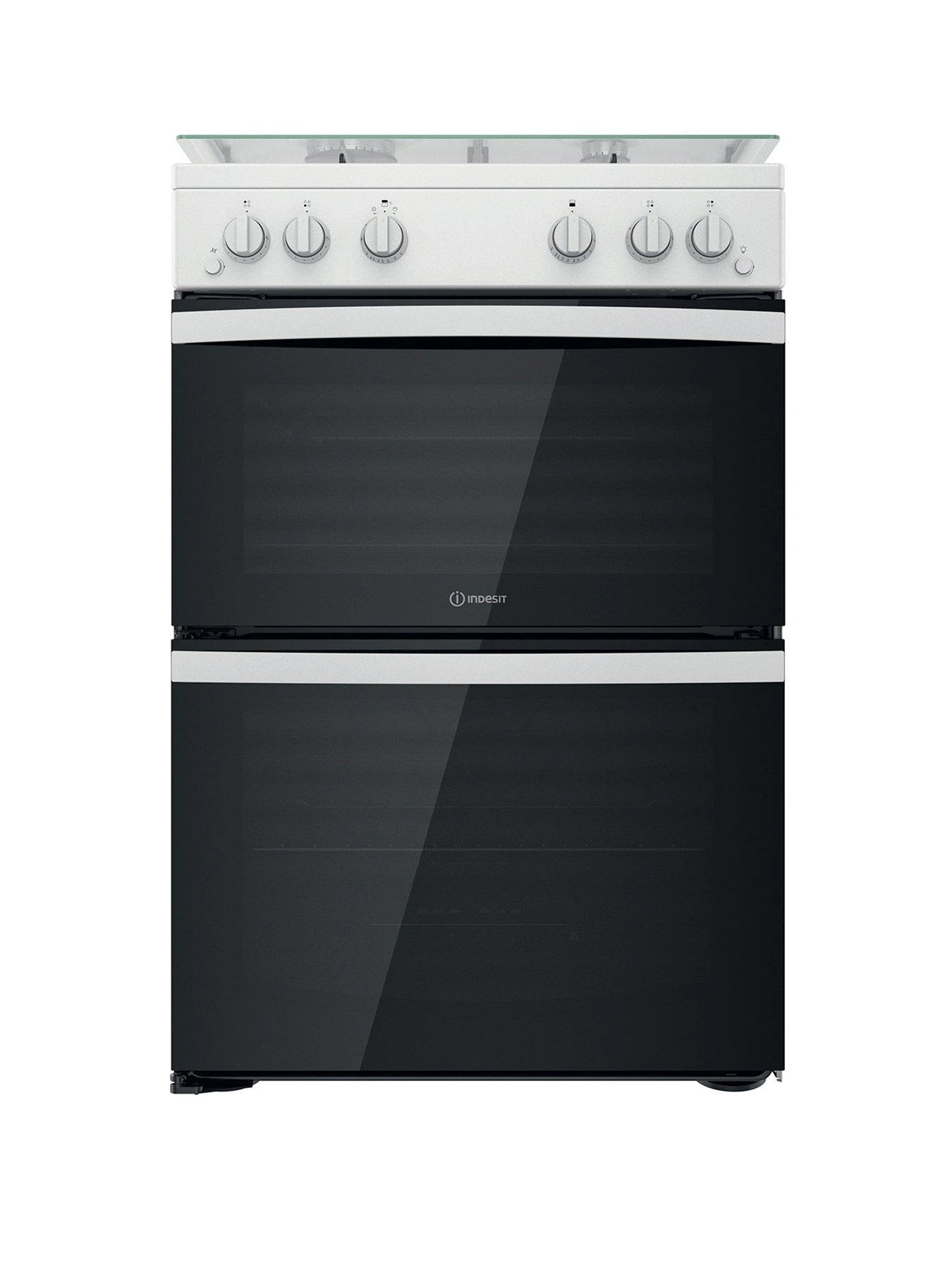 Indesit ID67G0MCW Freestanding Double Oven Gas Cooker