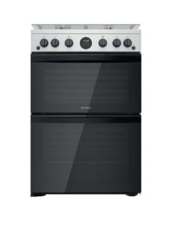 Indesit ID67G0MCX Freestanding Double Oven Gas Cooker